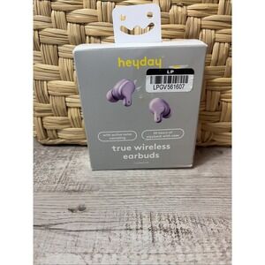 heyday True Wireless Bluetooth Active‎ Noise Cancelling Earbuds Lavender NWT